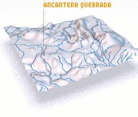 3d view of Quebrada Ancantera